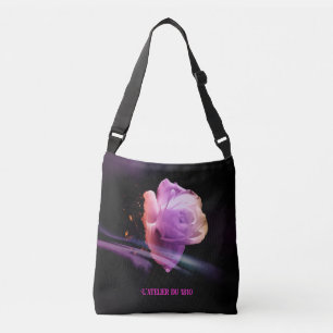 "Quiet Night Rose #2" -  Crossbody Bag