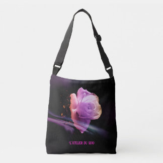 "Quiet Night Rose #2" -  Crossbody Bag