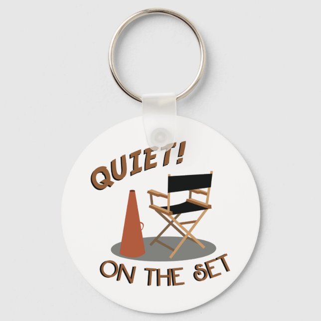 Quiet On Set Key Ring (Front)