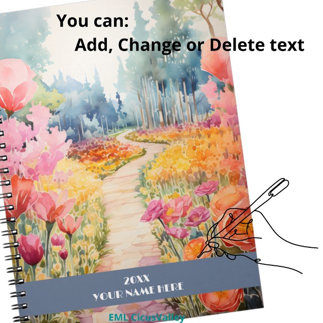 Quiet path through flower forest notebook (Creator Uploaded)