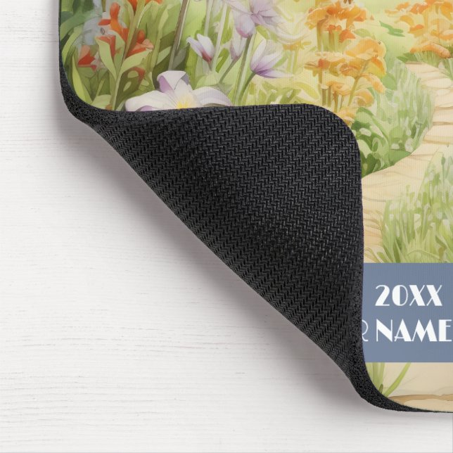 Quiet path through  forest mouse mat (Corner)