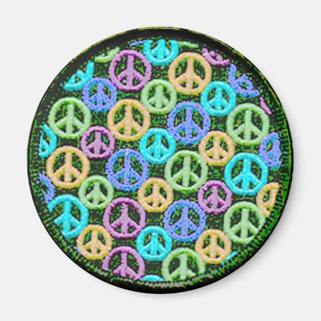 Quiet Peace Signs Magnet (Front)