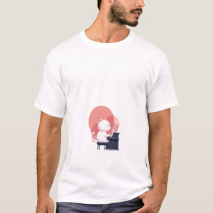 Quiet Piano Cat T-Shirt