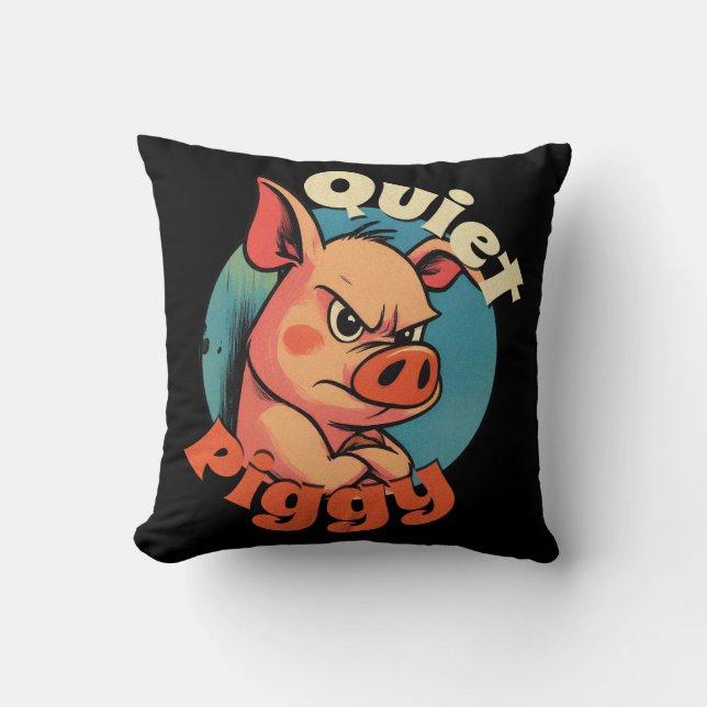 Quiet Piggy Cushion (Front)