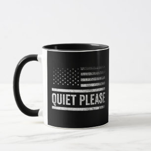 Quiet Please Trump Harris Debate President Mug
