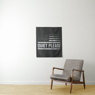 Quiet Please Trump Harris Debate President  Tapestry
