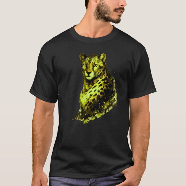 Quiet Power Feline Graphic T-Shirt | Premium Wildl (Front)