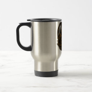 Quiet Power Great Sphinx Egypt Design Travel Mug