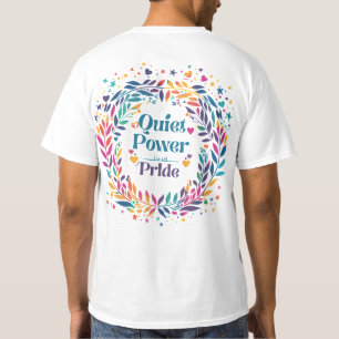 Quiet Power Loud Pride LGBTQ Camping T-Shirt