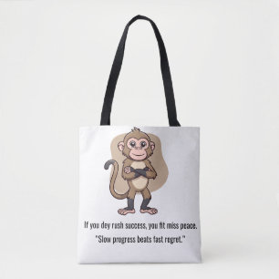 Quiet Progress Monkey – Everyday Tote Bag
