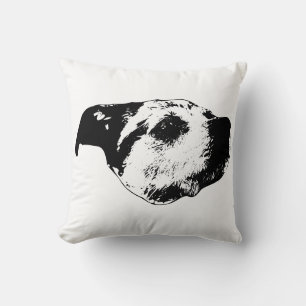 Quiet Pumpkin Lane — Ink Lines Cushion