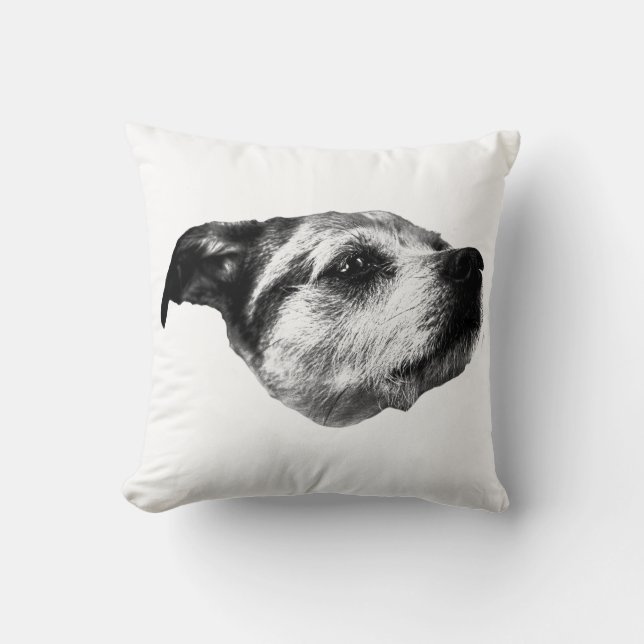 Quiet Pumpkin Lane — Terrier Cushion (Front)