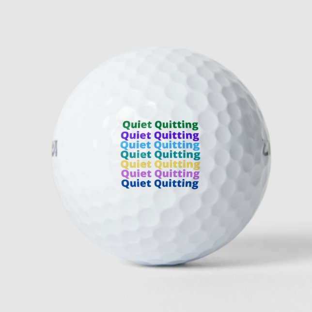 Quiet quitting golf balls (Front)