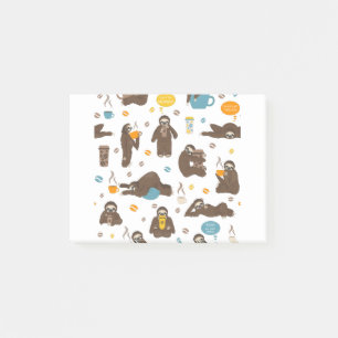 Quiet quitting Lazy Sloth Post-it Notes