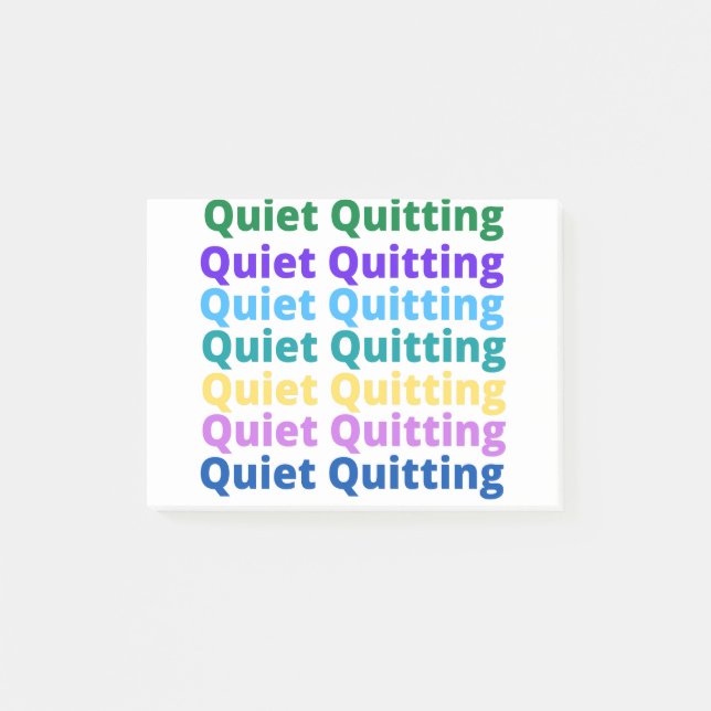 Quiet quitting post-it notes (Front)