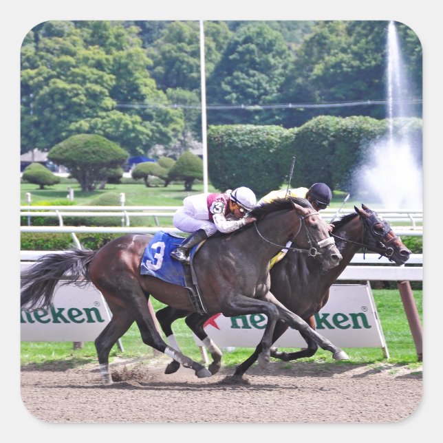 Quiet Ruler runs down  Flat Jack Square Sticker (Front)