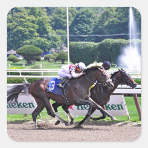 Quiet Ruler runs down  Flat Jack Square Sticker