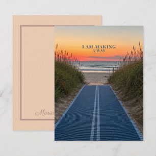 Quiet Shoreline Isaiah 43:19 Coastal Personal Card