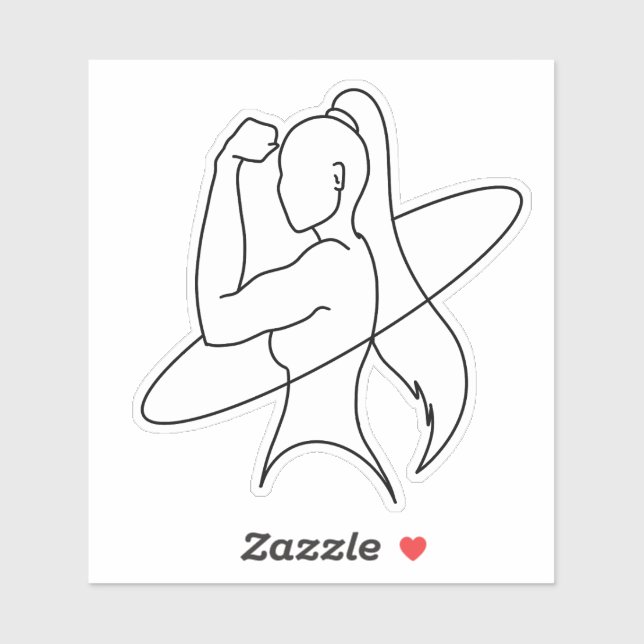Quiet Strength Minimalist Woman Line Art (Sheet)