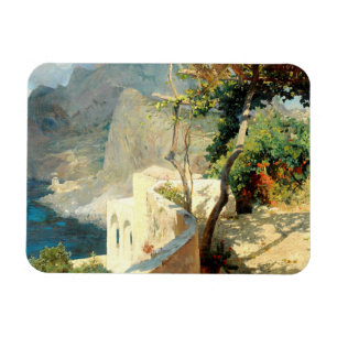 Quiet summer afternoon in Capri, Brioschi Othmar  Magnet