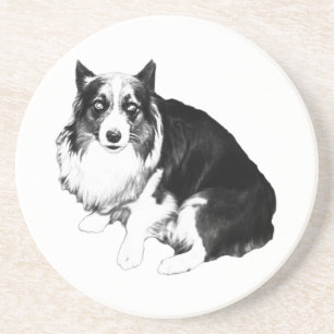 Quiet Table, Calm Corgi Coaster
