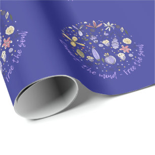 Quiet the Mind - Free the Soul Mindfulness Wrapping Paper
