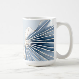 Quiet Tides Blue Shell Coastal Coffee Mug