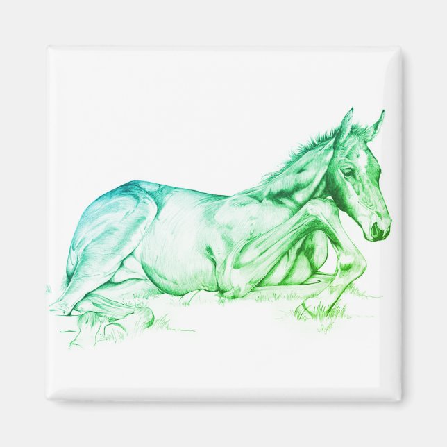 Quiet Time (green) Magnet (Front)