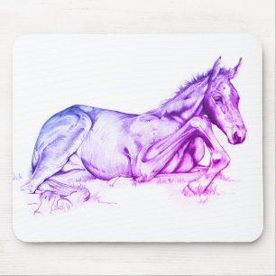 Quiet Time (purple) Mouse Mat