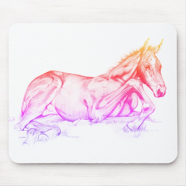 Quiet Time (rainbow) Mouse Mat (Front)