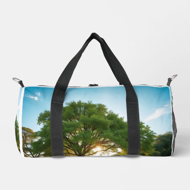 Quiet Time With a Big Tree  Duffle Bag (Front)