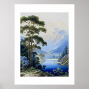 Quiet Vale Beneath the Blue Peaks Poster