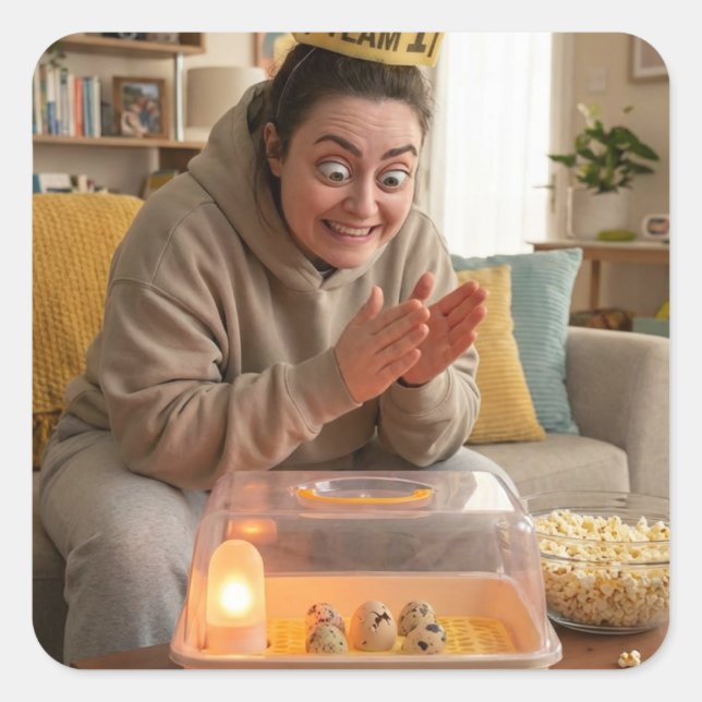 Quiet Victory, Pending Hatch Square Sticker (Front)