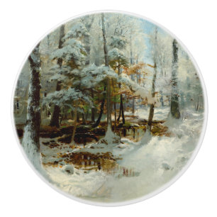 Quiet Winter Afternoon by William Bliss Baker Ceramic Knob