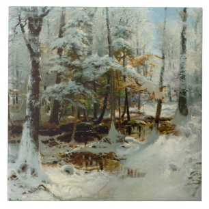 Quiet Winter Afternoon by William Bliss Baker Tile