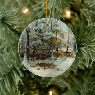  Quiet Winter Afternoon, Christmas tree  Ceramic Tree Decoration