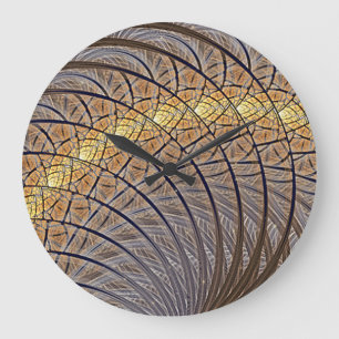 Quiet Wolf Moon Large Clock
