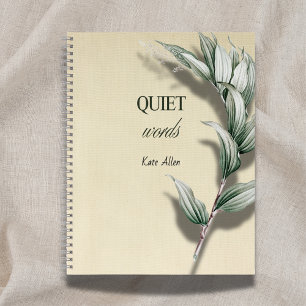 'Quiet Words' Retirement Gift Notebook