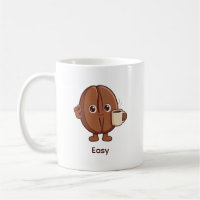 Quietly Confident Coffee Bean Character