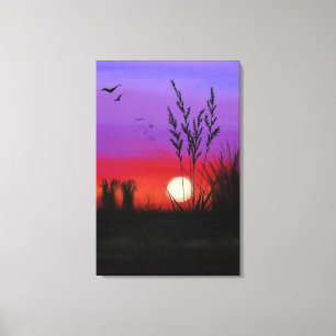 Quietly - Watercolor Canvas Print