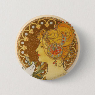 Quill 6 Cm Round Badge