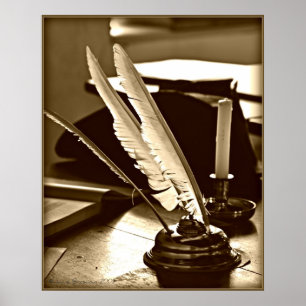 Quill and Ink Poster