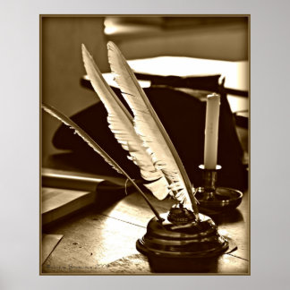 Quill and Ink Poster