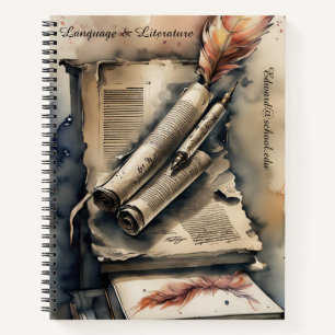 Quill and Scroll: English Literature Notebook