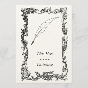 Quill Pen Invitation