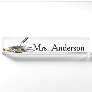 Quill Teacher Nameplate for desk