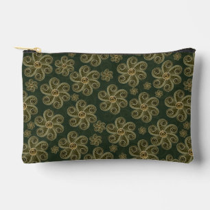 Quilled Woodland Floral Pattern Accessory Pouch