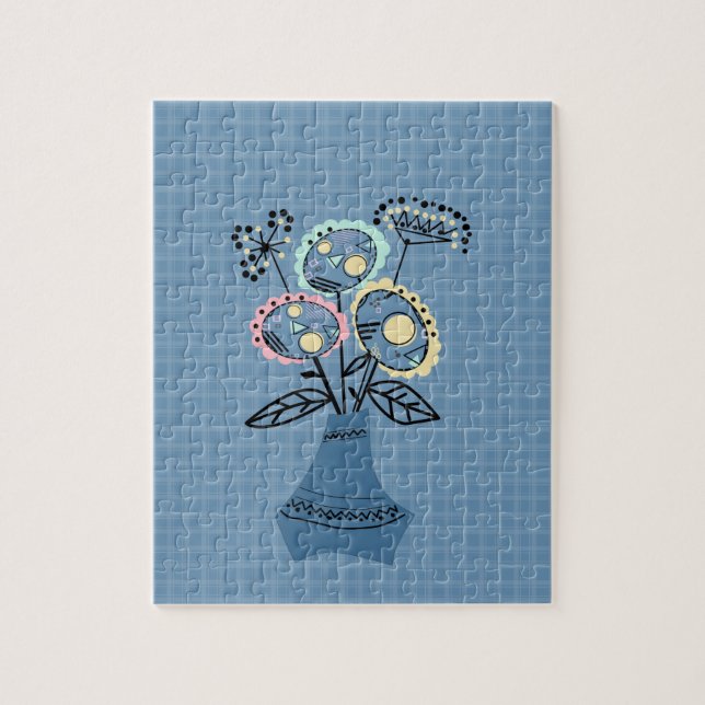 Quilling, flowers in vase jigsaw puzzle (Vertical)