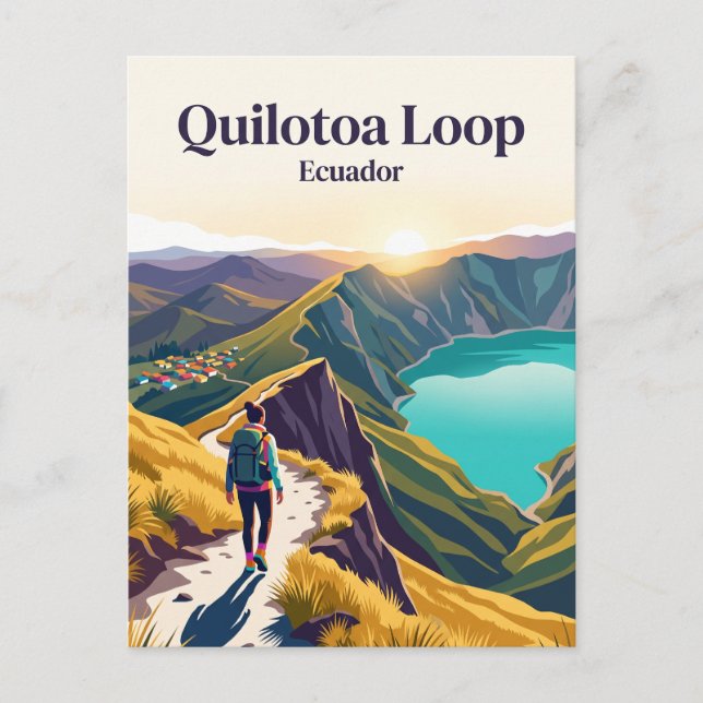 Quilotoa Loop Ecuador Postcard (Front)