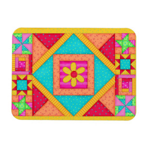 Quilt Art  Flexible Magnet